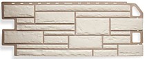 Фасадные панели "Альта-Профиль" камень белый